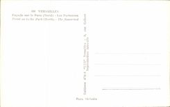 CPA Versailles Facade Sur Le Parc Les Parterres