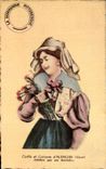 CPA Costume d'Alencon Celebre Par Ses Dentelles Folklore