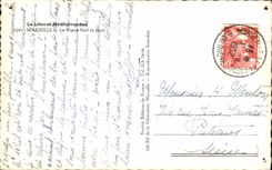 CPA Le Littoral Mediterraneen Marseille Le Vieux Port La Nuit