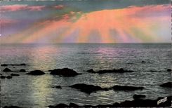 CPA Cote Atlantique Coucher De Soleil