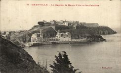 CPA Granville le Casino la Haute Ville et les Falaises