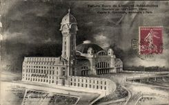 CPA Future Gare de Limoges Benedictins Dessinees par Fauvadet