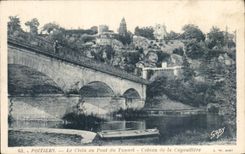 CPA Poitiers Le Clain au Pont du Tunnel Coteau de la Cagouillere