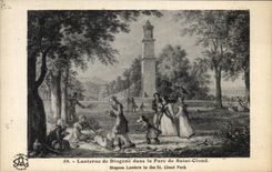 CPA lanterne de Diogene dans le Parc de Saint Cloud Diogene Lantern in the st Cloud Park