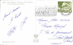 CPA Lac Leman Chateau de Chillon et les Dents du Midi