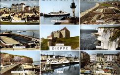 CPA Le Chateau Dieppe Le Port
