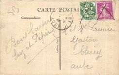 CPA Deauville Gros temps a la Jetee