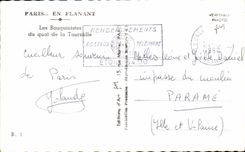 CPA Paris En Flanant Les Bouquinistes du quai de la Tournelle Notre Dame