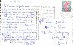 CPA Saumur Ecole de Cavalerie Cheval Horse Militaria