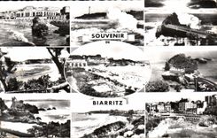 CPA Souvenir Biarritz