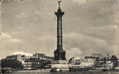 CPA Paris Et Ses Merveillles Place de la Bastille et Colonne de Juillet