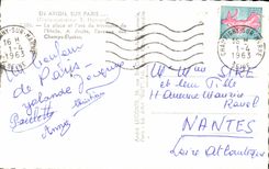 CPA En Avion Sur Paris La Place et L'arc de Triomphe de l'Etoile A Droite l'avesue des Champs Elysees