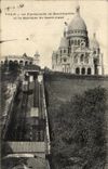 CPA Parais Le Funiculaire de Montmartre et Le Basilique du Sacre Coeur