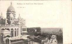 CPA Basilique du sacre Coeur Rue Lamack Paris Montmartre