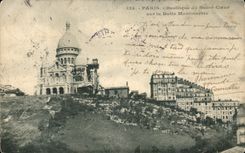 CPA Paris Basilique du Sacre Coeur Sur la Butte montmartre