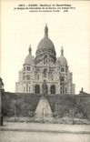 CPA Paris Basilique Du Sacre Coeur Et Statue Du Chevalier De La Barre Par Armand Bloch Montmartre