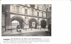 CPA Paris Les guichets du Pont Des Saints Peres 
