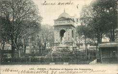 CPA Paris Fontaine Et Square Des Innocents