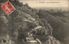 CPA Poitiers Les Escaliers Du Porteau