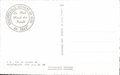 CPA Vue Du Sommet Du Mont Blanc 