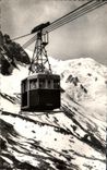 CPA Chamonix Depart Pour l'Aiguille Du Midi Teleferique