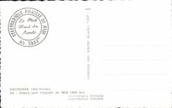 CPA Chamonix Depart Pour l'Aiguille Du Midi Teleferique