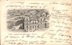 CPA Paris Perspective dite des sept Ponts Carte 1899