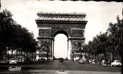 CPSM Paris L'Arc de Triomphe