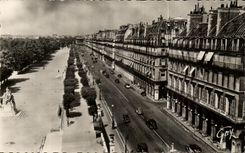 CPA Merveilles Rue de Rivoli et Jardin des Tuileries Paris