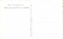 CPA Merveilles Rue de Rivoli et Jardin des Tuileries Paris