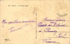 CPA Blida Le jardin Bizot Algerie