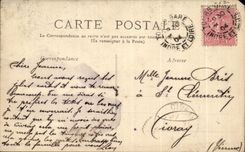 CPA Tours L'Hotel De Ville La salle Des Fetes