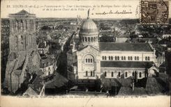 CPA Tours Panorama De La Tour Charlemagne de La Basilique Saint Martin