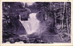 CPA Les Beaux Paysages de France Les Pyrenees Cauterets Cascade du Cerisey