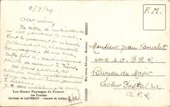 CPA Les Beaux Paysages de France Les Pyrenees Cauterets Cascade du Cerisey