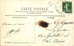 CPA Brest Perspective du Pont National
