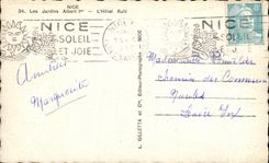 CPA Nice Les Jardins Albert L'Hotel Ruhl