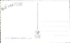 CPA Lac Leman Chateau de Chillon