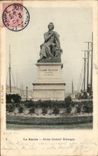 CPA Le Havre Statue Casimir Delavigne