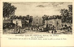 CPA Diverces Vues du Chateau Royal de Marli Pres de Versailles