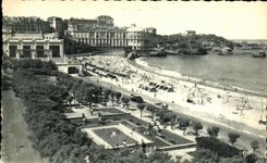 CPA Biarritz La Grande Plage vers le Casino Bellevue
