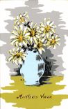 CPSM Meillevrs Voeux Fleurs