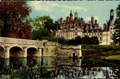 CPA Chambord Le pont sur le Casson