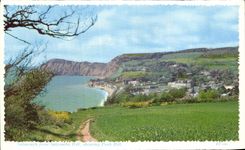 CPA Sidmouth From Satcombe Hill showing Peak Hill