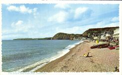 CPA The Beach and peak Hill Sidmouth
