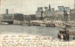 CPA Paris l'Hotel de Ville Peniches