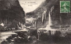 CPA Bellegarde Gorges de la Perte du Rhone en hiver