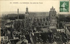 CPA Gisors La Cathedrale vue prise des Tours