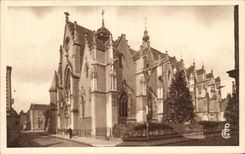 CPA Tours l'eglise la ruche et la rue alleren