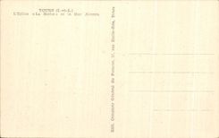 CPA Tours l'eglise la ruche et la rue alleren